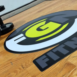 FGN Fitness Logo on Gym floor.